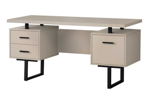 Computer Desk For Home Office, Laptop, Left, Right Set-Up, Storage Drawers, Contemporary & Modern