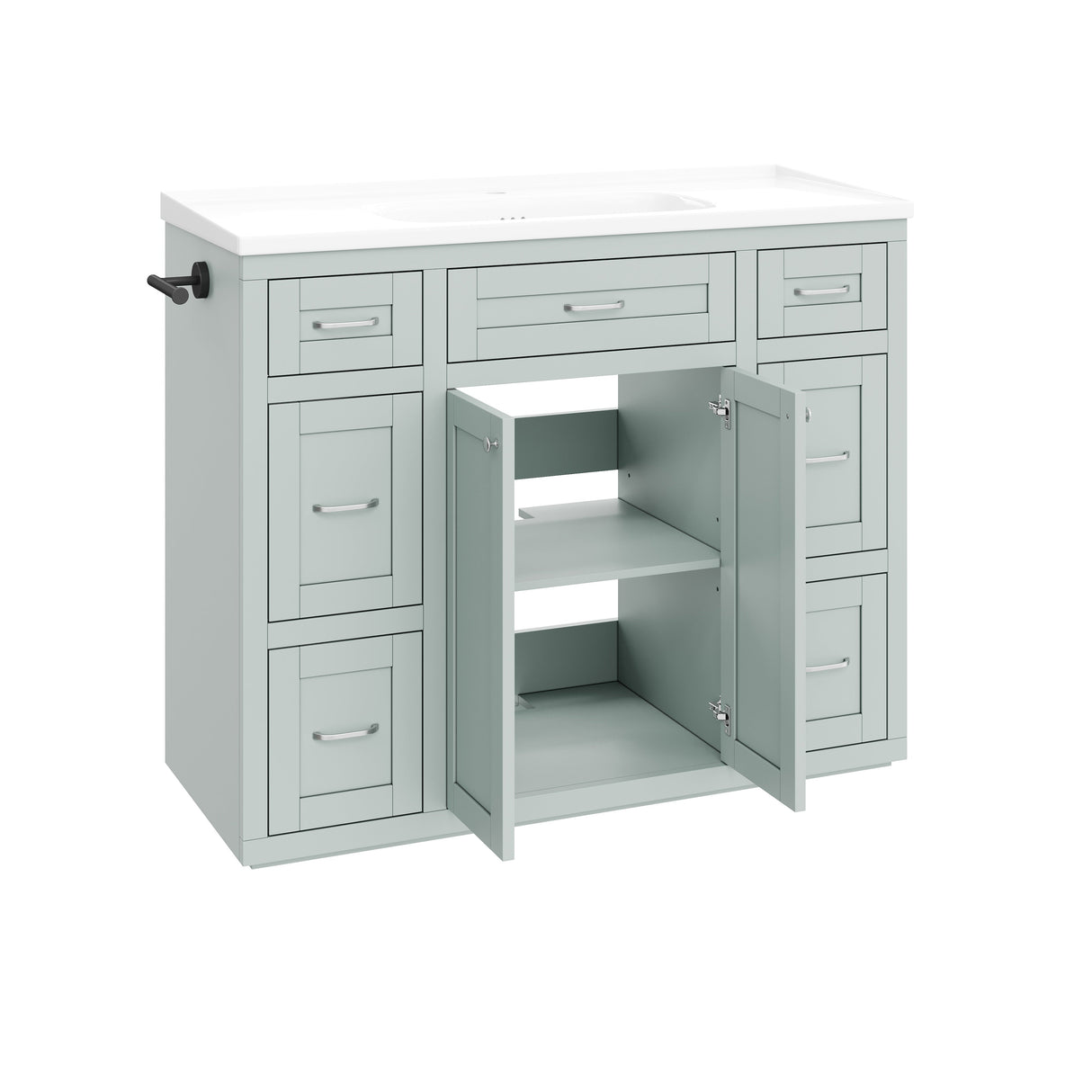48" Mint Green Bathroom Vanity