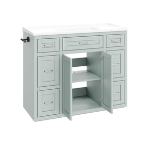 48" Mint Green Bathroom Vanity