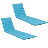 Sky Blue Chaise Lounge Cushion – Set of 2