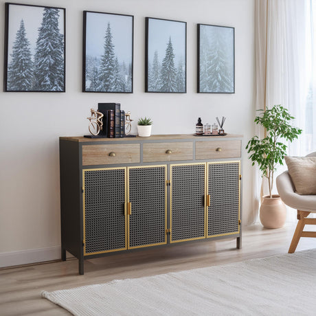 The-Artisan-Built-Fir-And-Iron-Storage-Sideboard-Sideboards