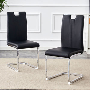 Bow Shaped Ergonomic Chairs with Non-Slip Base - Black or White