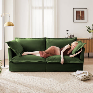Modern Slipcovered 2-Seat Sofa