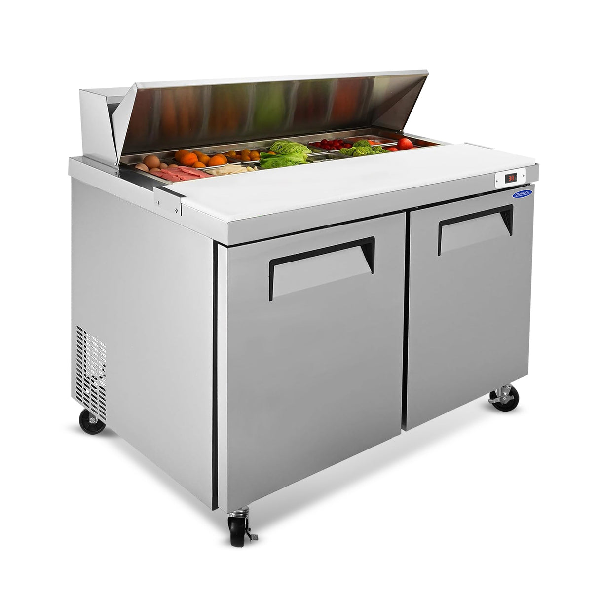 Orikool 48 Inch Sandwich & Salad Prep Table