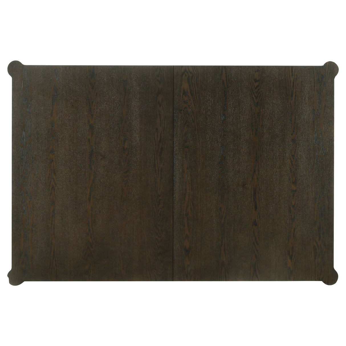 Blakely - Leaf Dining Table With Tapered Legs Accents - Ash Brown