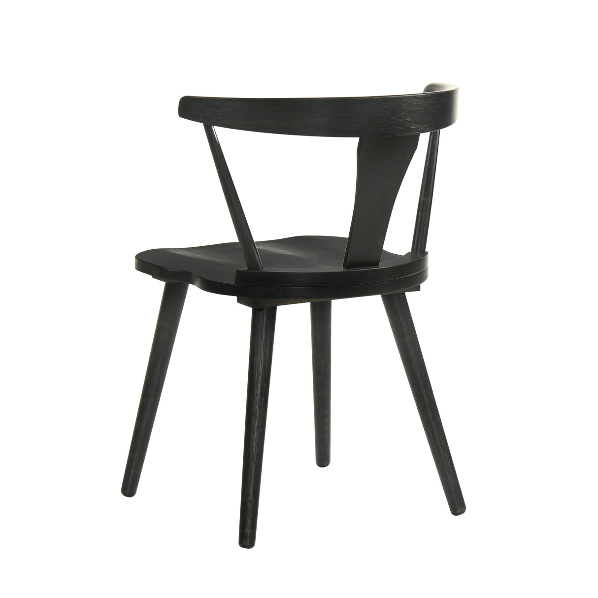 Modern Farmhouse Wood Dining Chairs, Set of 2