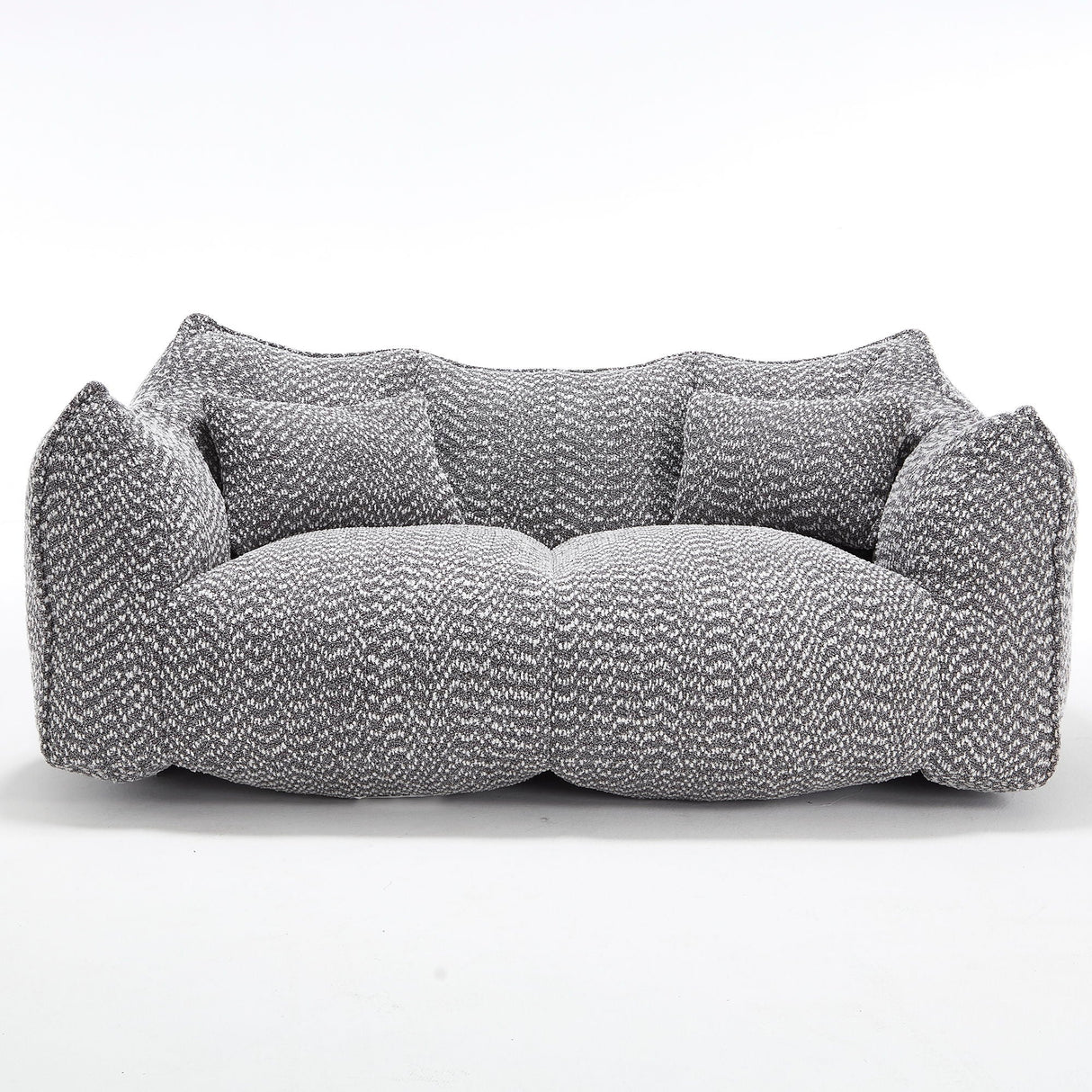 Comfortable Dual Beanbag Chair With High Resilience Foam Core For 2 People