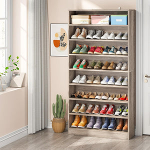 9 Tier Freestanding Shoe Cabinet, With Open Design