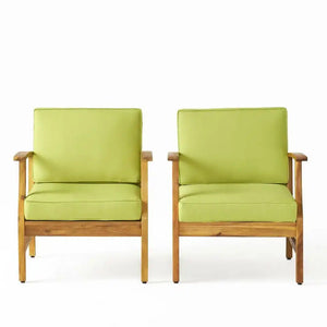 Perla Contemporary Club Chair with Water Resistant Cushions