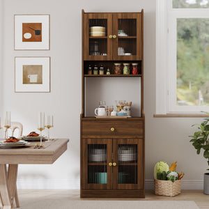 Kitchen Pantry Hutch Storage Cabinet
