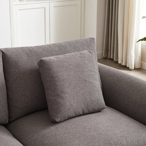 102.2 Inch Combination Modular Sofa with Ottoman Grey