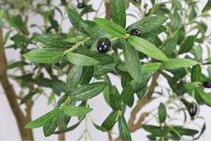 8FT Tall Artificial Olive Tree - Large Faux Potted Tree