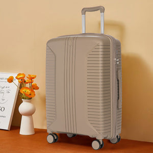 Gigatech 3-Piece PP Spinner Wheel Luggage Set (Champagne)