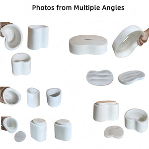 Elegant Natural Marble Bathroom Accessories Set