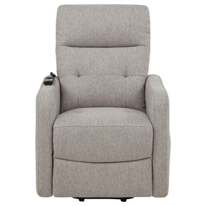 Dayes Upholstered Power Lift Recliner Chair Taupe