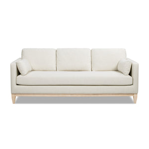 Knox 84' Modern Farmhouse Sofa, Flax White Linen