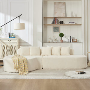 Boneless Couches for Living Room - White