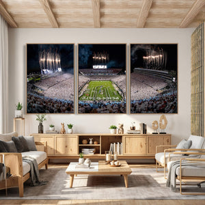 Penn State Football Wall Art Canvas Print – Framed Stadium