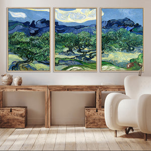 Olive Trees Van Gogh Wall Art Canvas Print