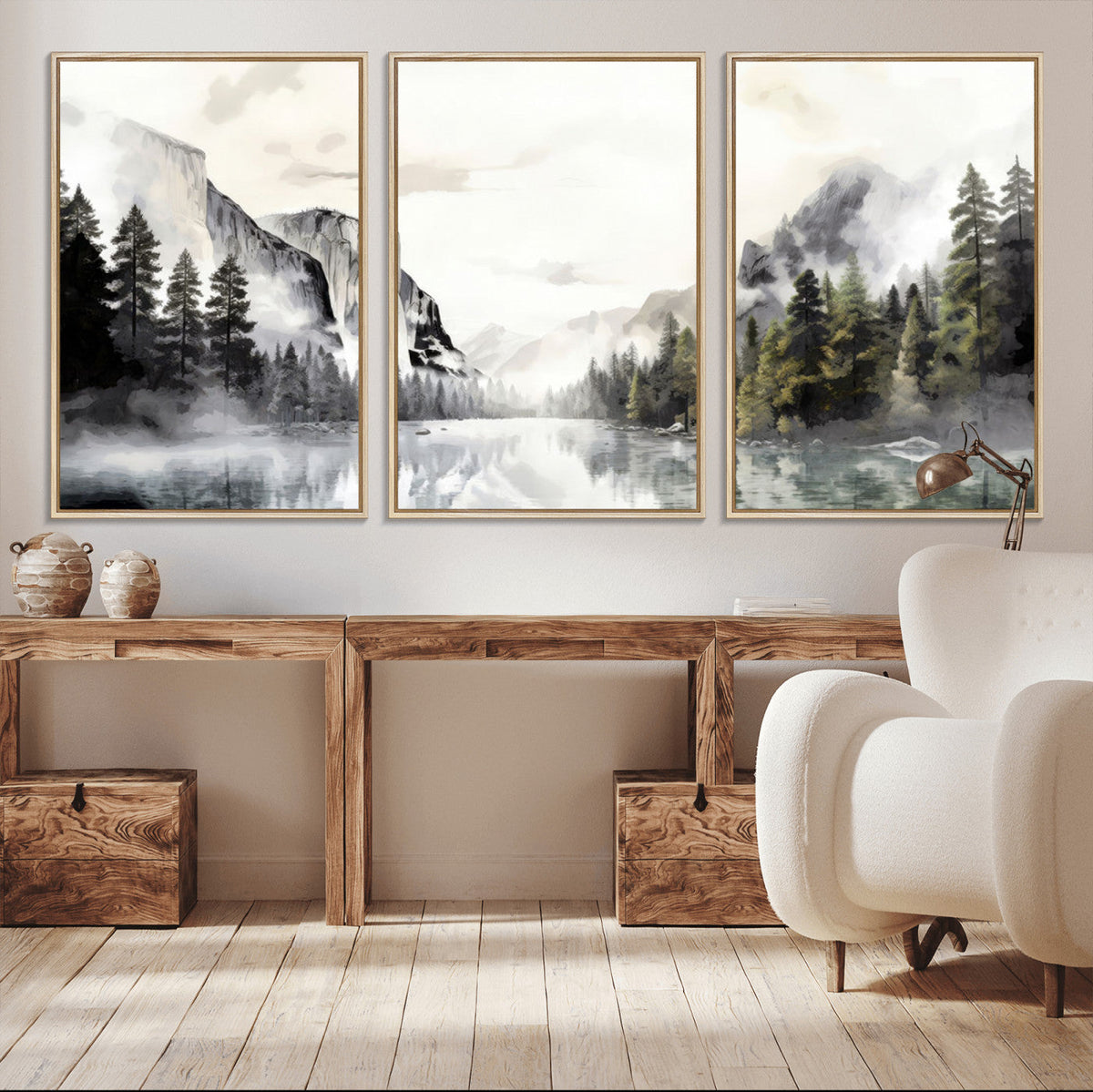 Yosemite Valley Wall Art Canvas Print – Framed and Ready to