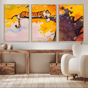 High-Quality Giclee Canvas Print – Framed Calvin Wall Art