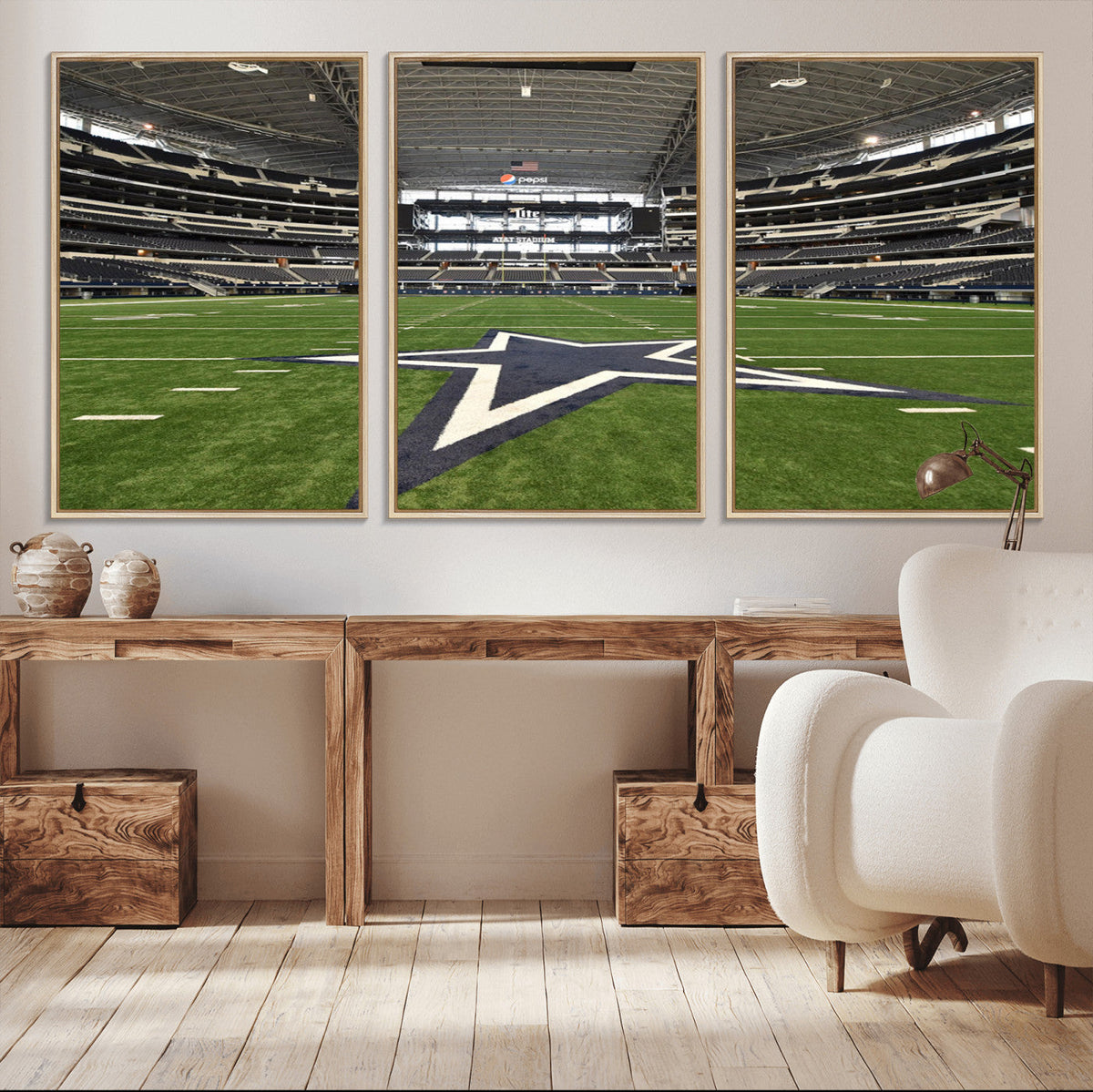 Dallas Cowboys Football Team Print - Arlington AT&T Stadium