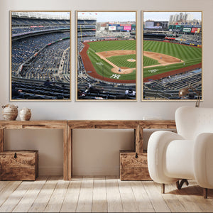 New York Yankees Baseball Team Print - Yankee Stadium Wall