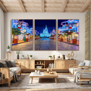 Disney Wall Art | Castle Large Wall Art Disney Magic Kingdom