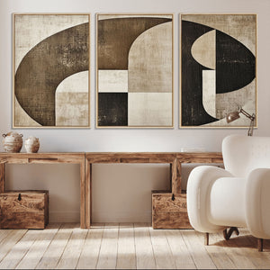 Wabi Sabi Abstract Wall Art | Geometric Modern Minimalist