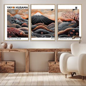 Yayoi Kusama Wall Art Canvas Print – Framed Japanese Dot Art