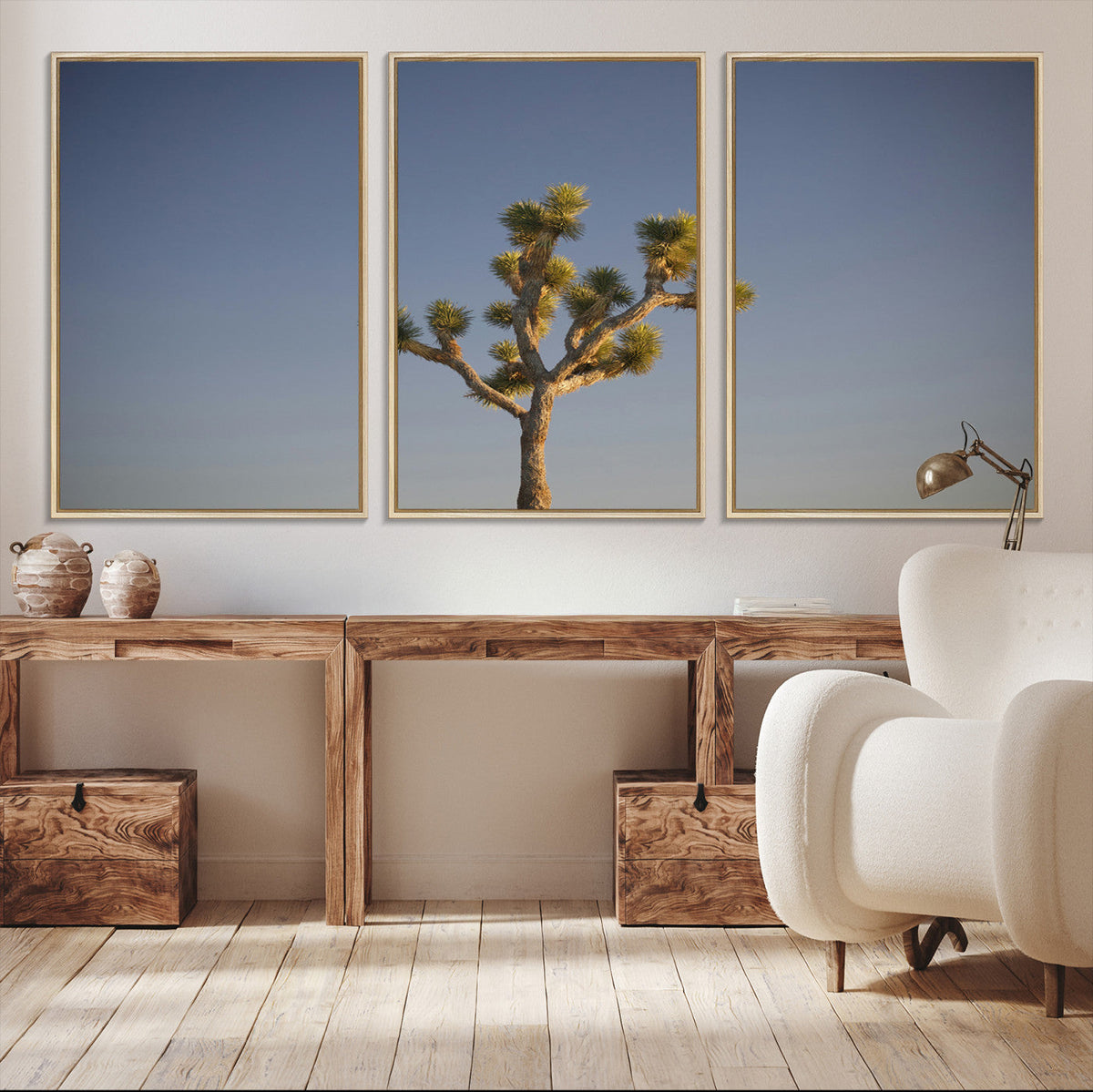Joshua Tree Wall Art Canvas Print – Framed Southwestern