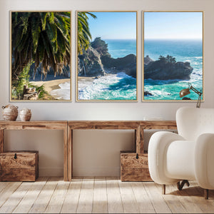 Big Sur Wall Art Canvas Print – Framed California Coastline