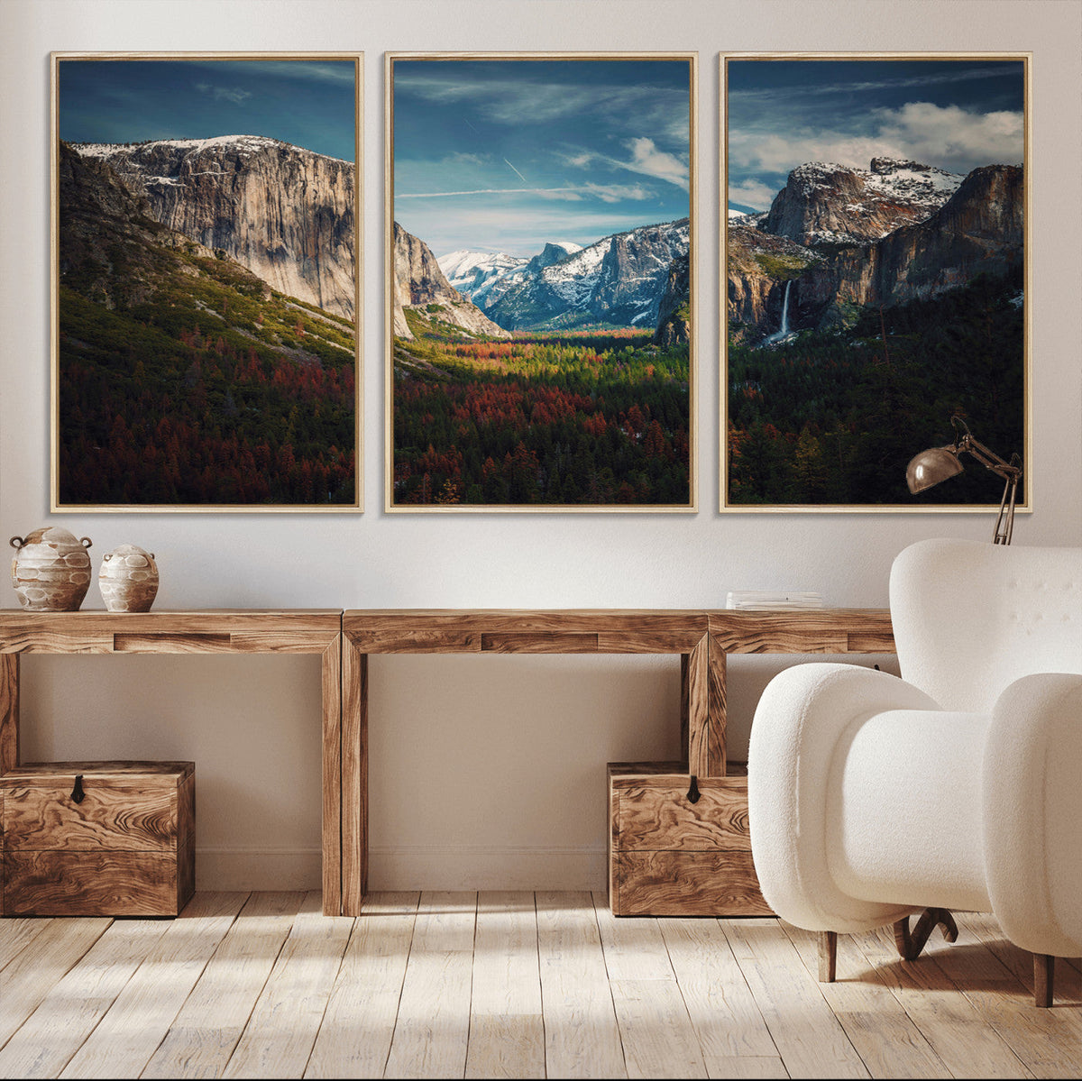 Yosemite National Park Wall Art Canvas Print – Framed