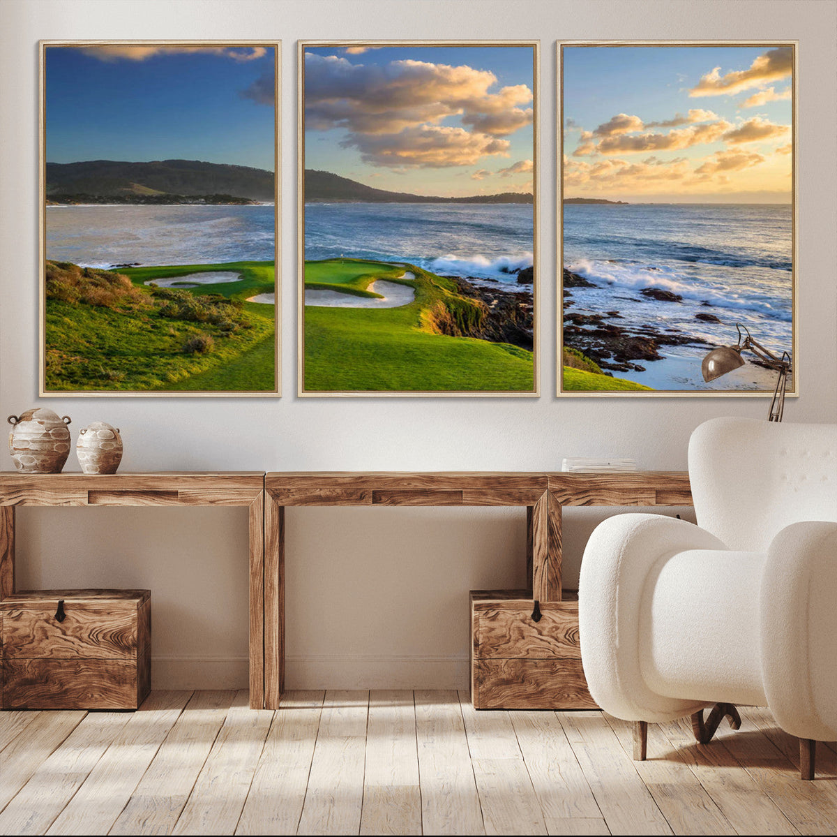 Pebble Beach Golf Links Wall Art Canvas Print – Iconic