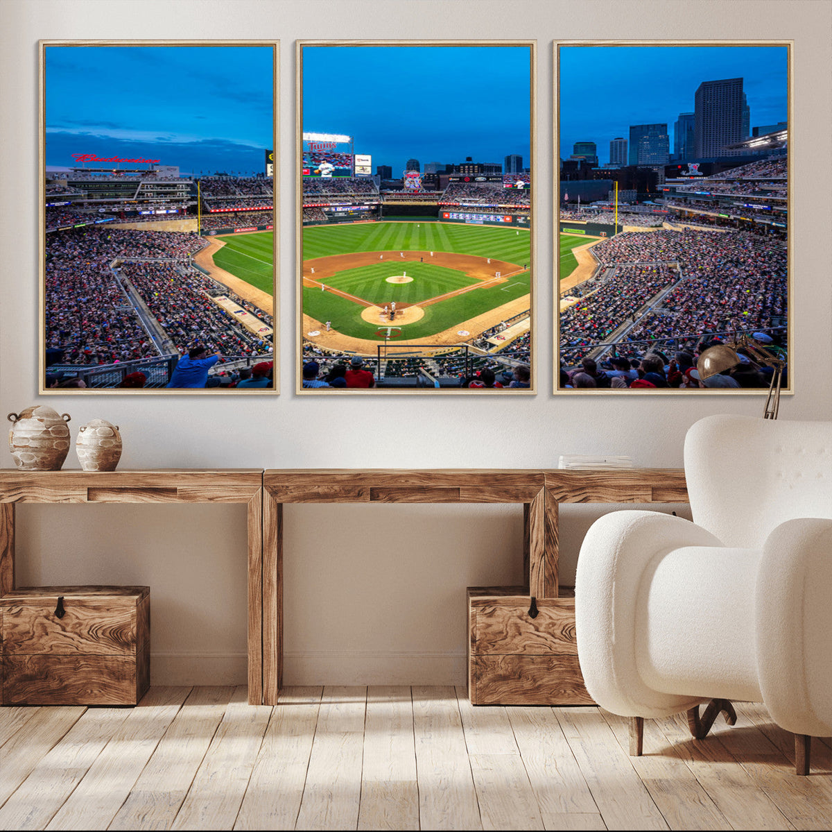 Target Field Stadium Wall Art Canvas Print – Minnesota Twins