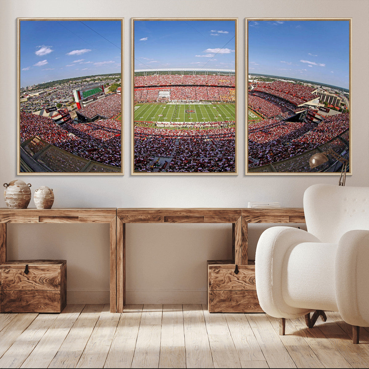 William Brice Stadium Wall Art Canvas Print – Stadium Crowd