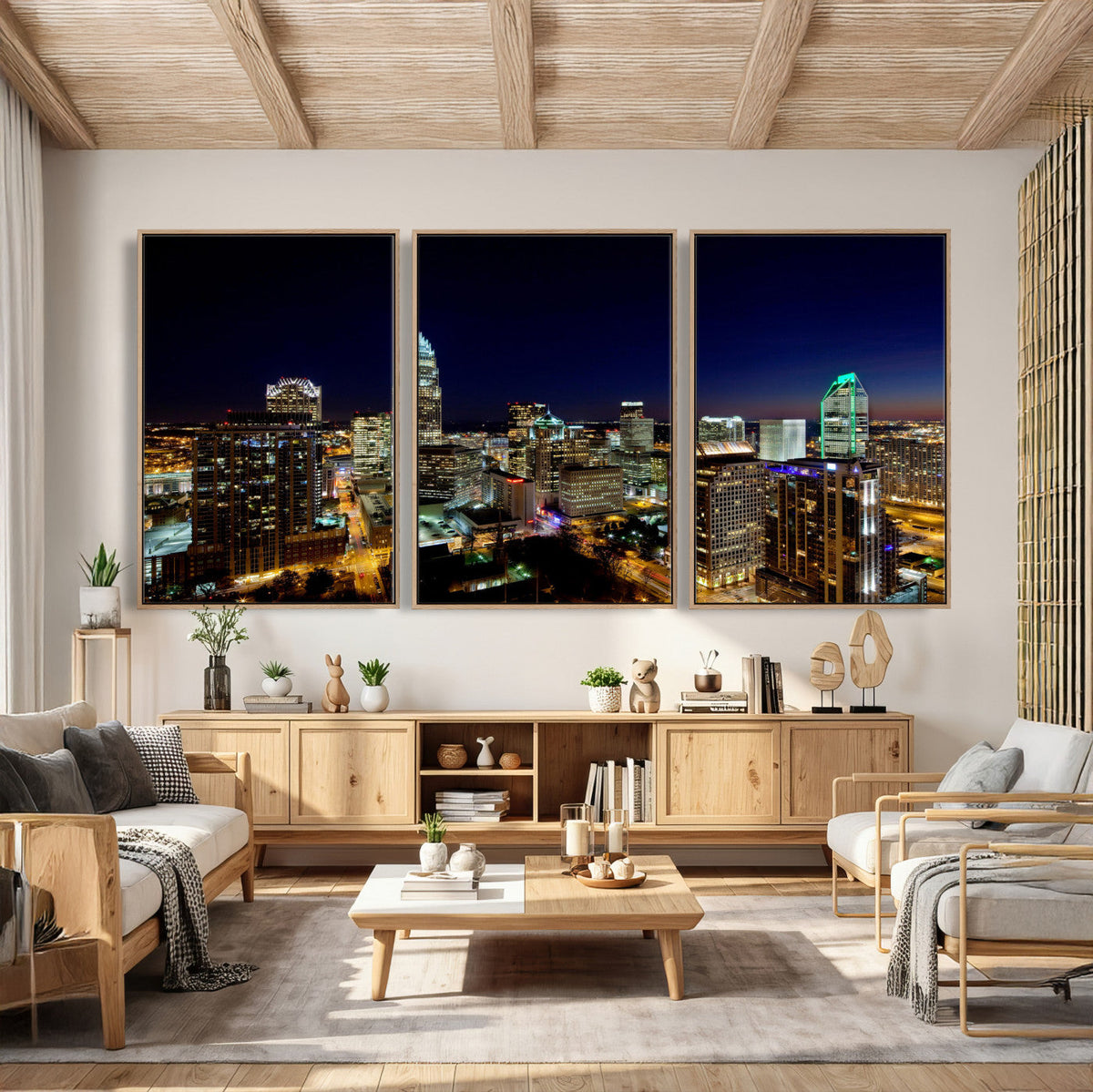 Atlanta Skyline Wall Art Canvas Print – Modern Cityscape