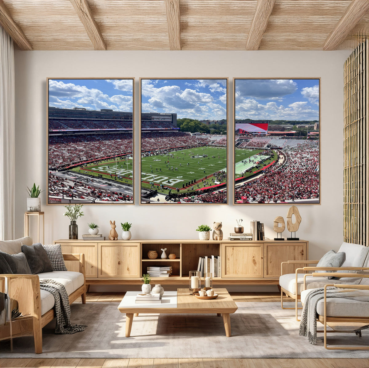 Georgia Bulldogs Stadium Wall Art Canvas Print, Sanford