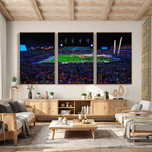 Ole Miss Rebels Vaught Hemingway Stadium Wall Art Canvas