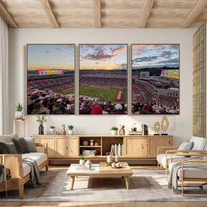 Donald W. Reynolds Razorback Stadium Wall Art Canvas Print –