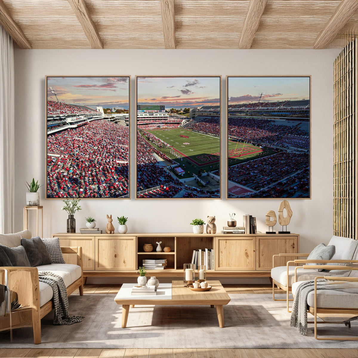 Donald W. Reynolds Razorback Stadium Wall Art Canvas Print –