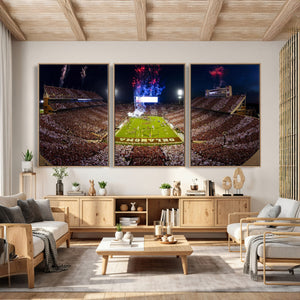 Oklahoma Memorial Stadium Wall Art Canvas Print – Oklahoma