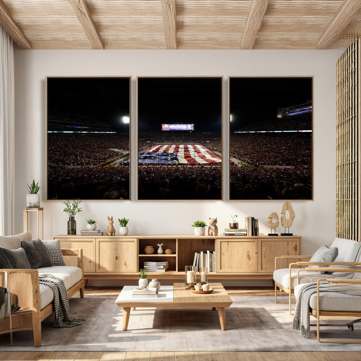 Oklahoma Memorial Stadium Wall Art Canvas Print – Oklahoma