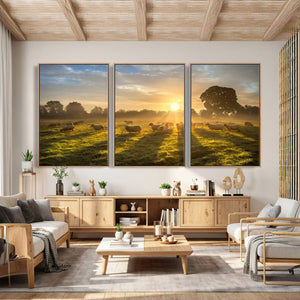 Sheep Wall Art Canvas Print – Rural Farm Animal Artwork