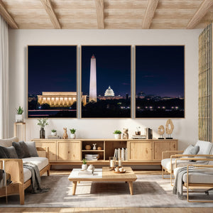 Washington White House Skyline Wall Art Canvas Print –