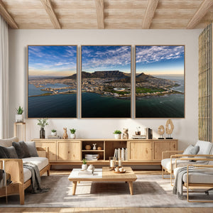 Cape Town Wall Art Canvas Print – Table Mountain Coastal