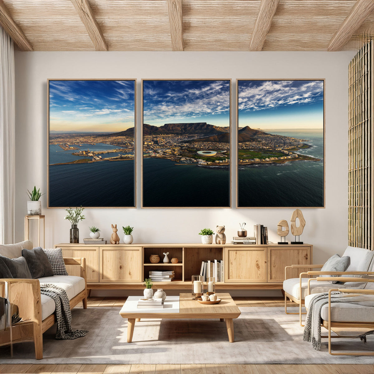 Cape Town Skyline Wall Art Canvas Print – Table Mountain