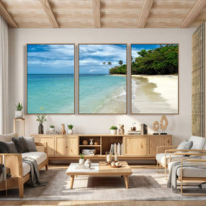 Puerto Rico Beach Paradise Wall Art – Tropical Coastal Print