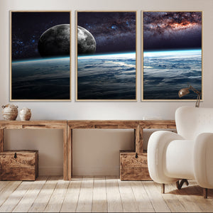 Space and Planet Canvas Print