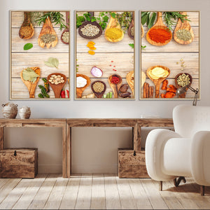 Kitchen Spice on the Table Wall Art, Kitchen Spice Wall Art